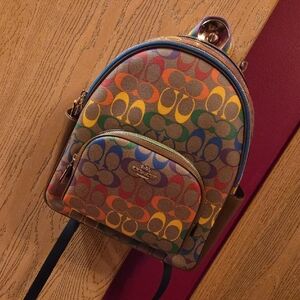 Coach Rainbow Signature Backpack